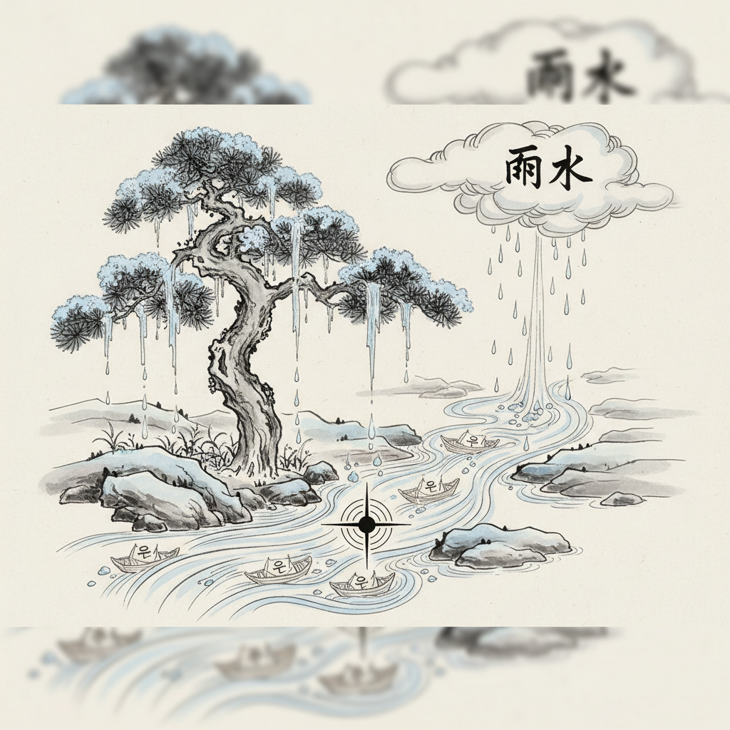 얼어붙은 내 운의 흐름을 녹이는 법: 우수(雨水) 절기에 살펴보는 사주 변화